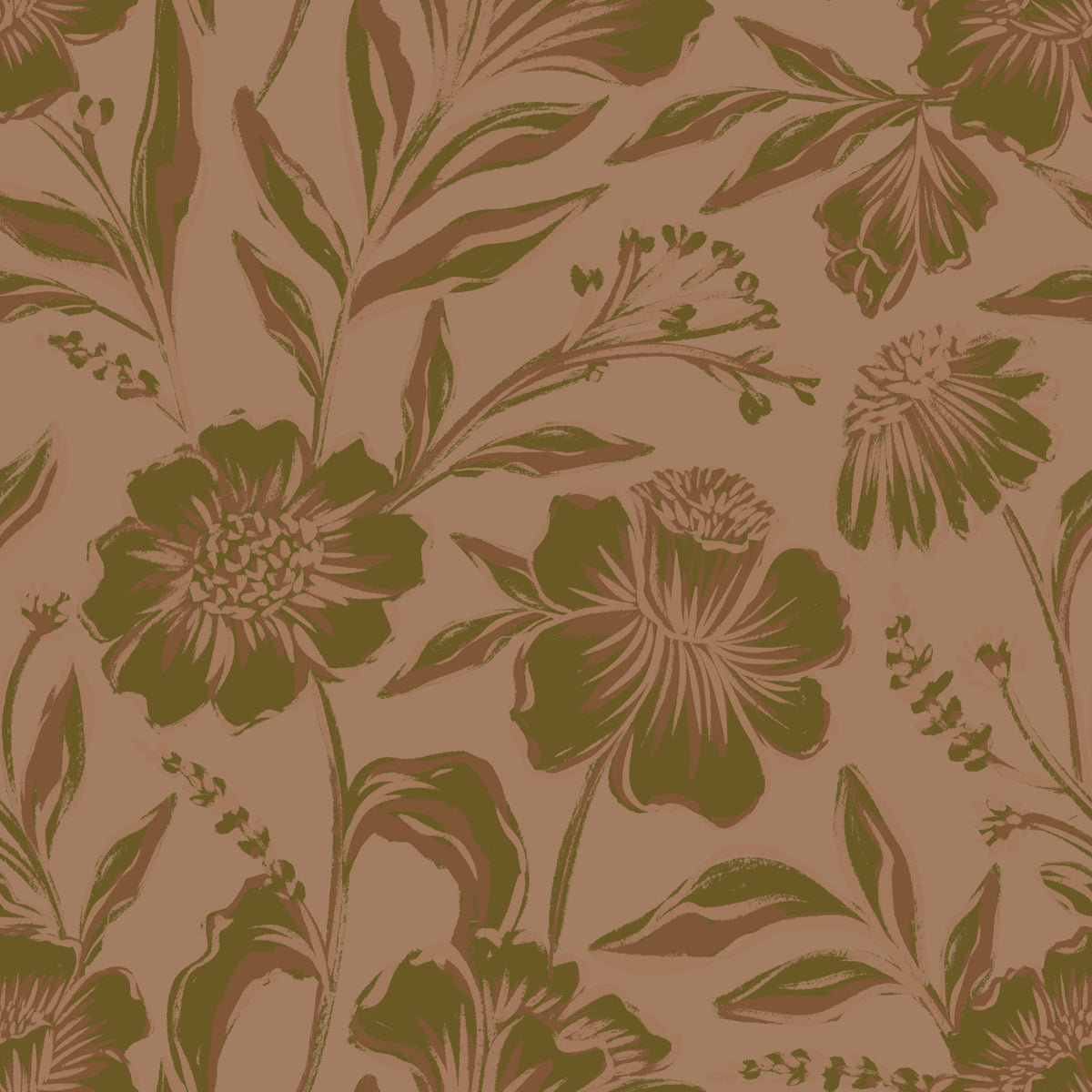 Botanical Browns Wallpaper⁠