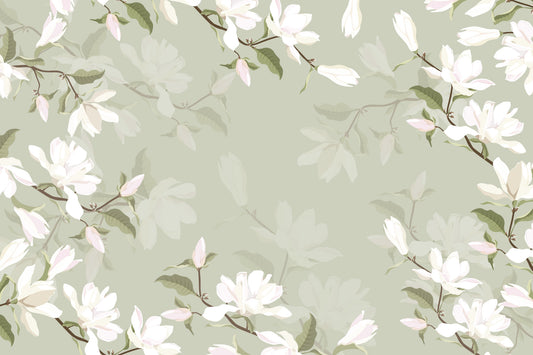 Blossom Branch Calm Wall Mural