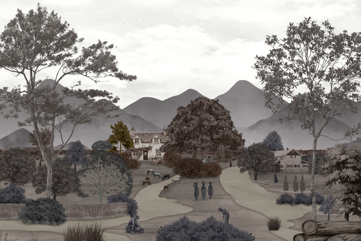 Rural Retreat Wall Mural in your room — zoomed