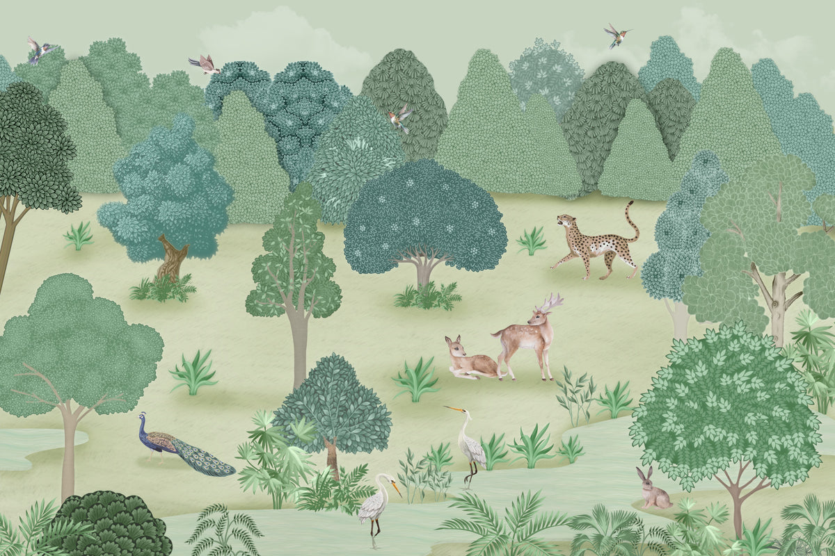 Wild Elegance Wall Mural in your room