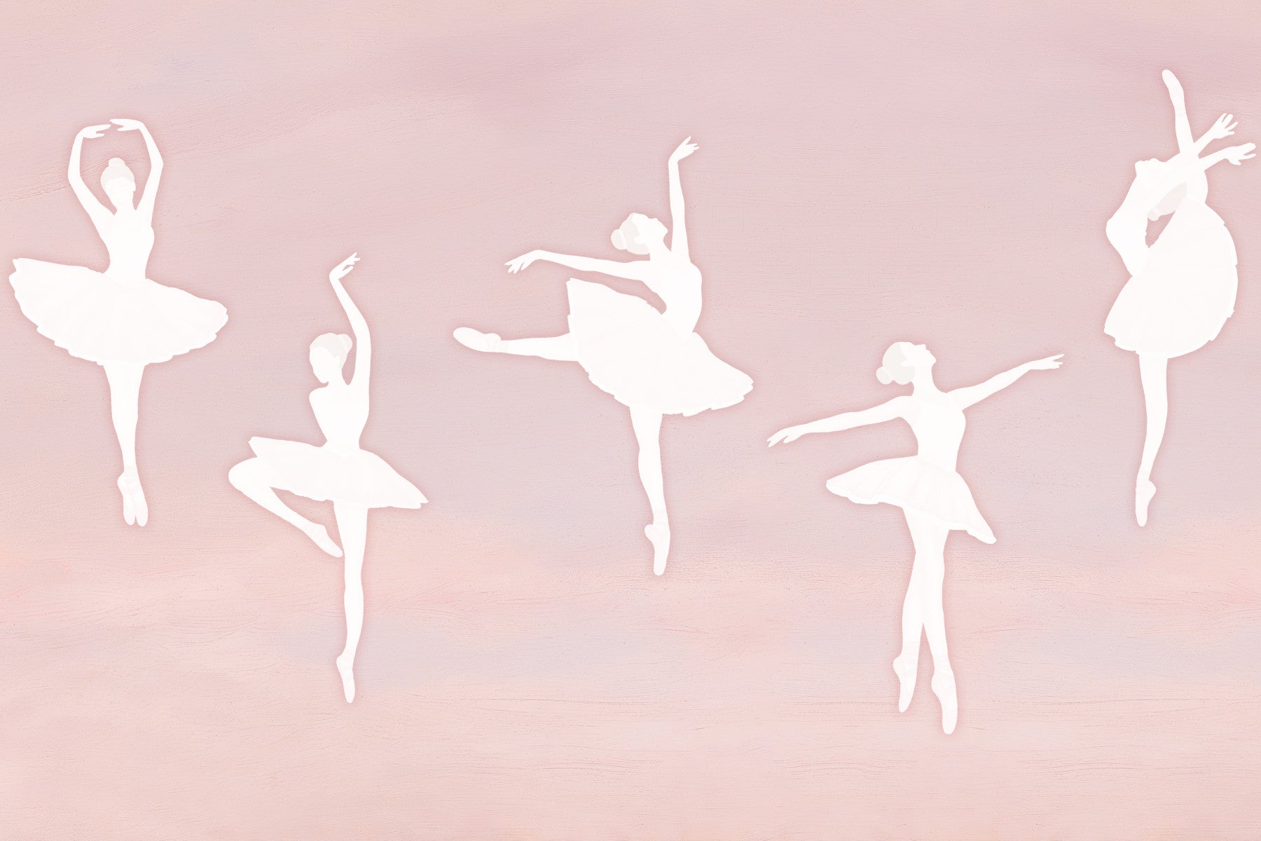 Pink Pirouettes Wall Mural