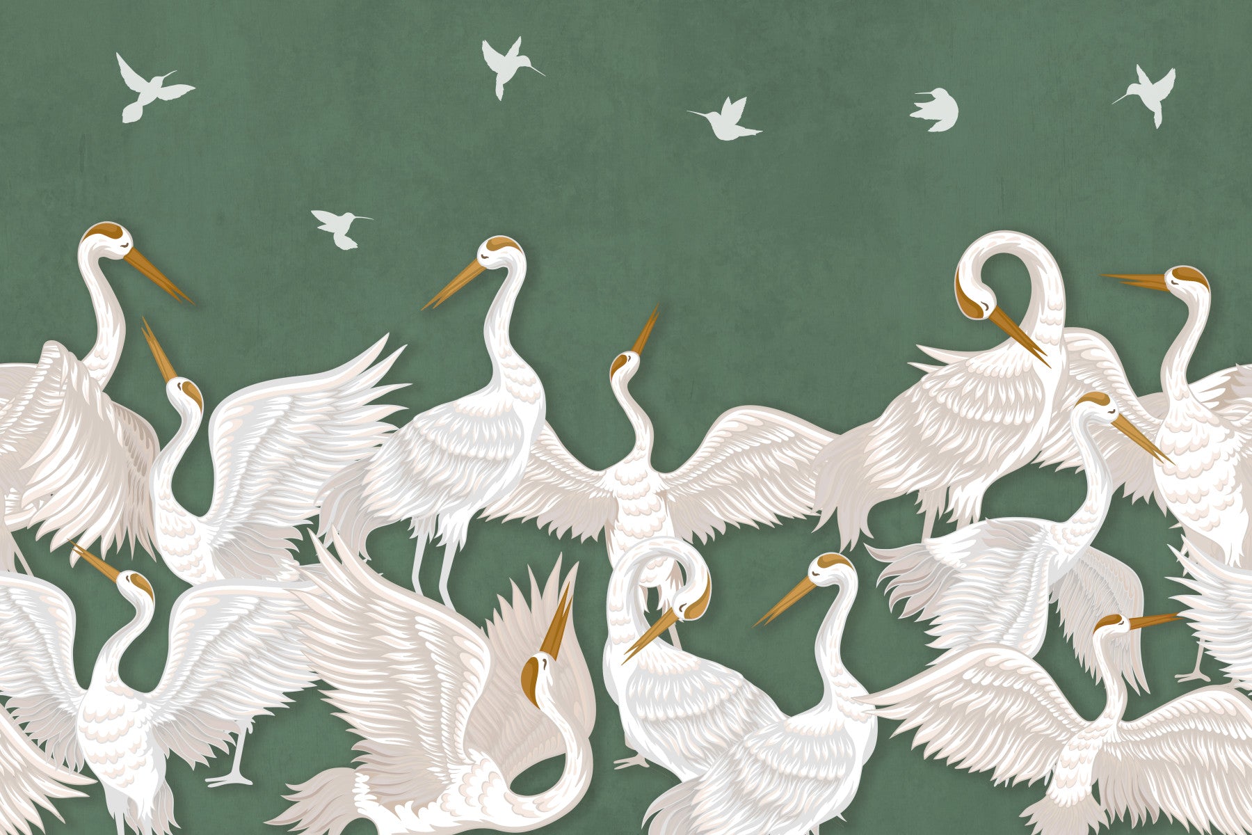 Emerald Flight Wall Mural