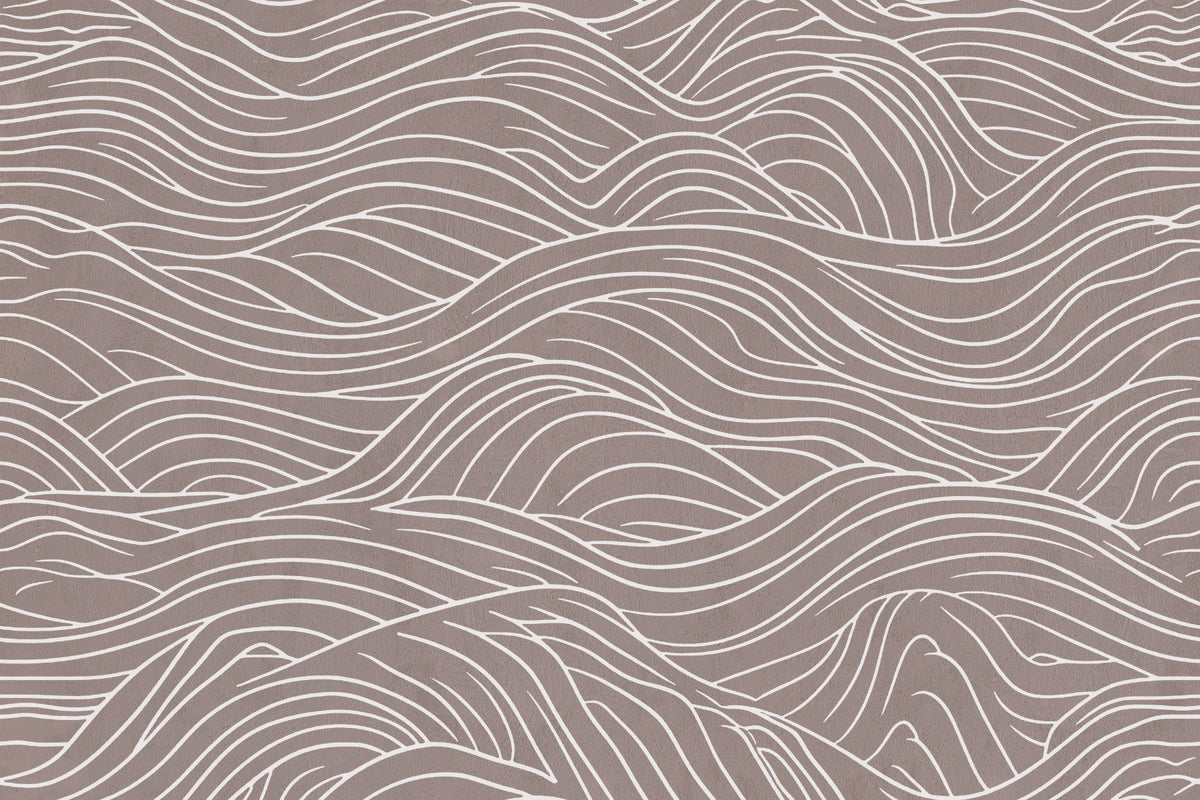 Linear Waves Wall Mural in your room