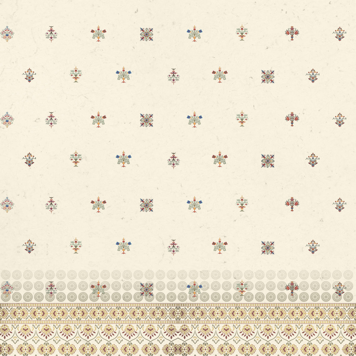 Zardozi Wall Mural in your room — zoomed