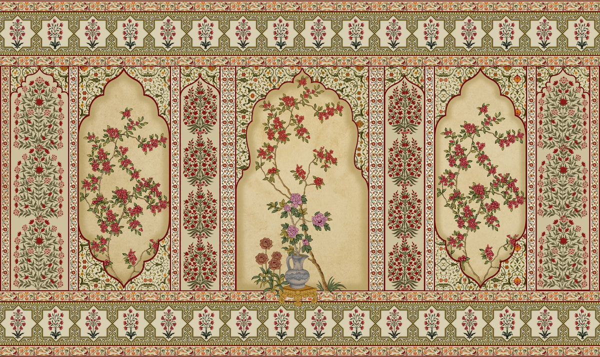 Jharokha-e-Bagh Wall Mural in your room — zoomed
