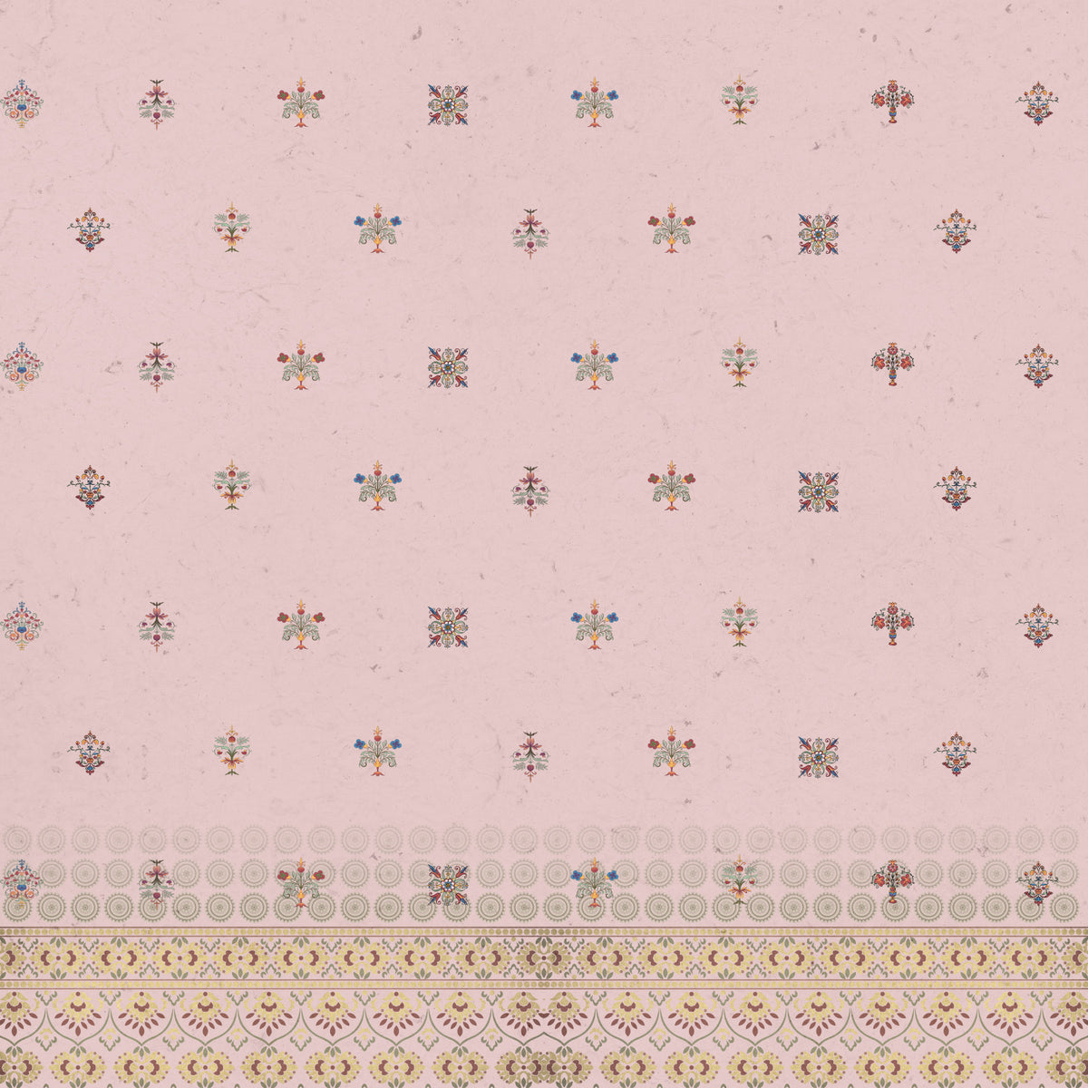 Zardozi Pink Wall Mural in your room