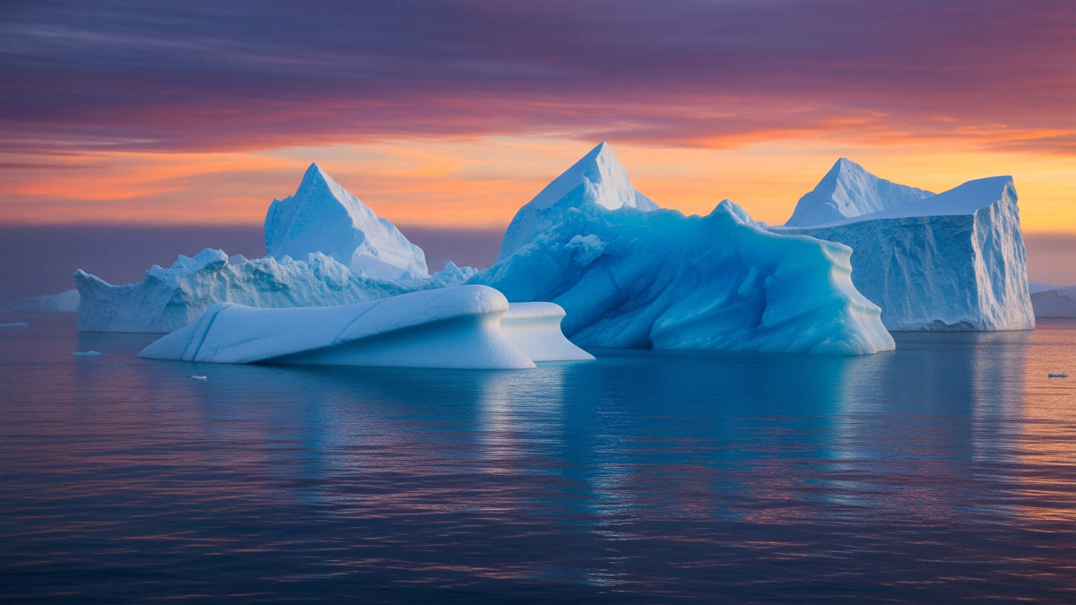 Arctic Twilight Wall Mural in your room — zoomed