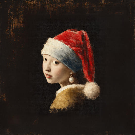 Fresque murale Vermeer Fille de Noël à la perle