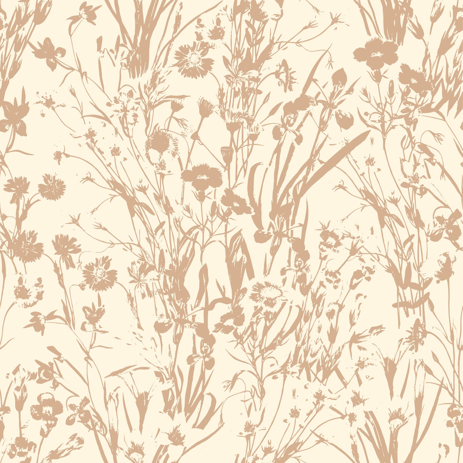 Nature Creamy Print Wallpaper⁠