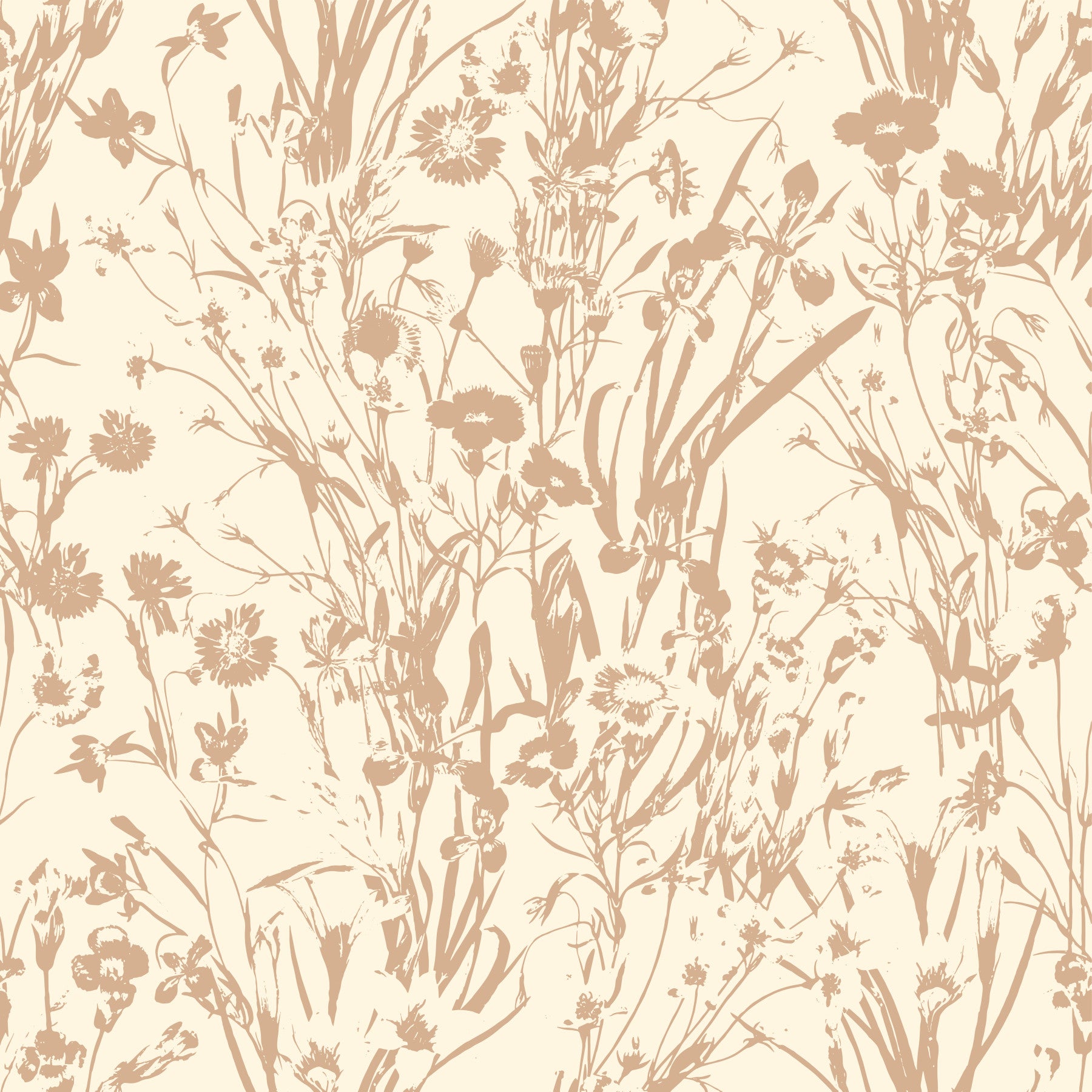 Nature Creamy Print Wallpaper⁠