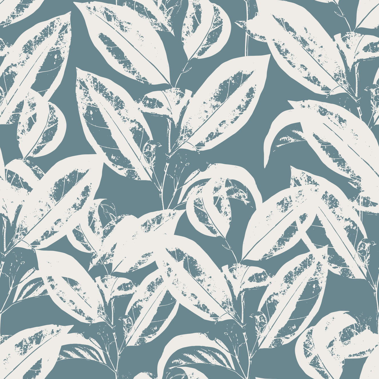 Papier peint Feuilles lumineuses