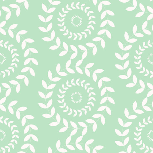 Subtle Geometric Botanical Ornament Wallpaper‚Å†
