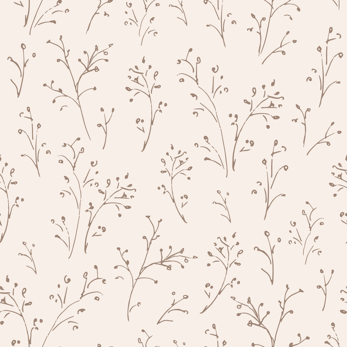 Papier peint Branches esquissées