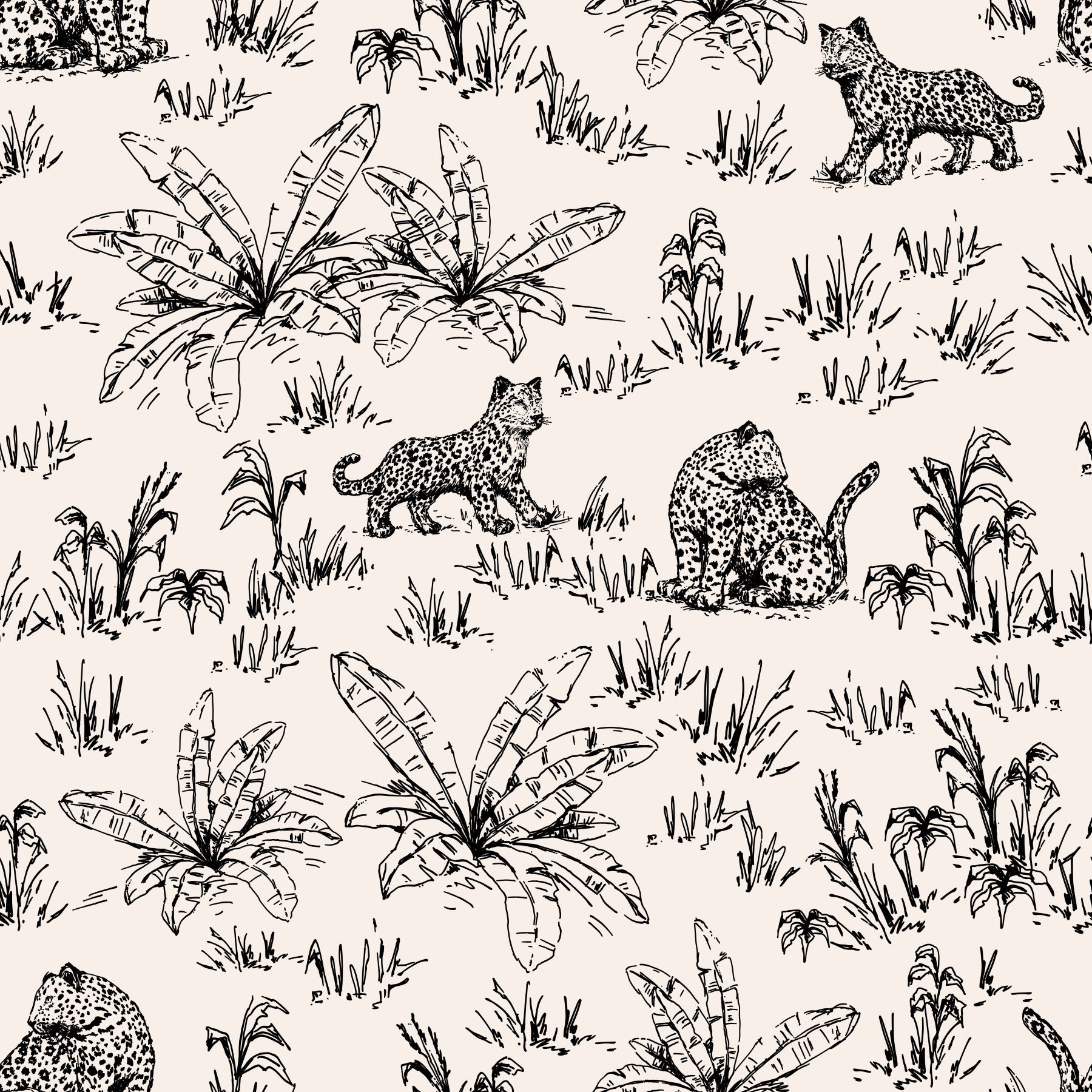 Wild Leopards bright Wallpaper‚Å†