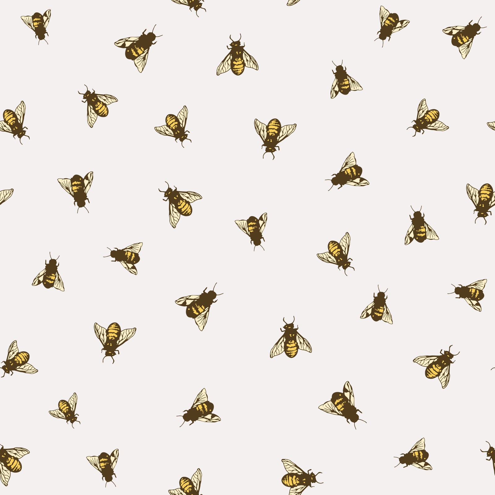 Papier peint abeilles dessinées à la main⁠