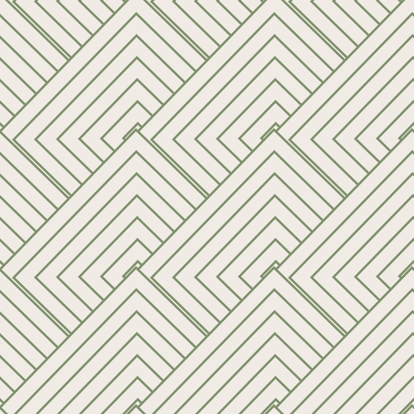 Papier peint géométrique olive