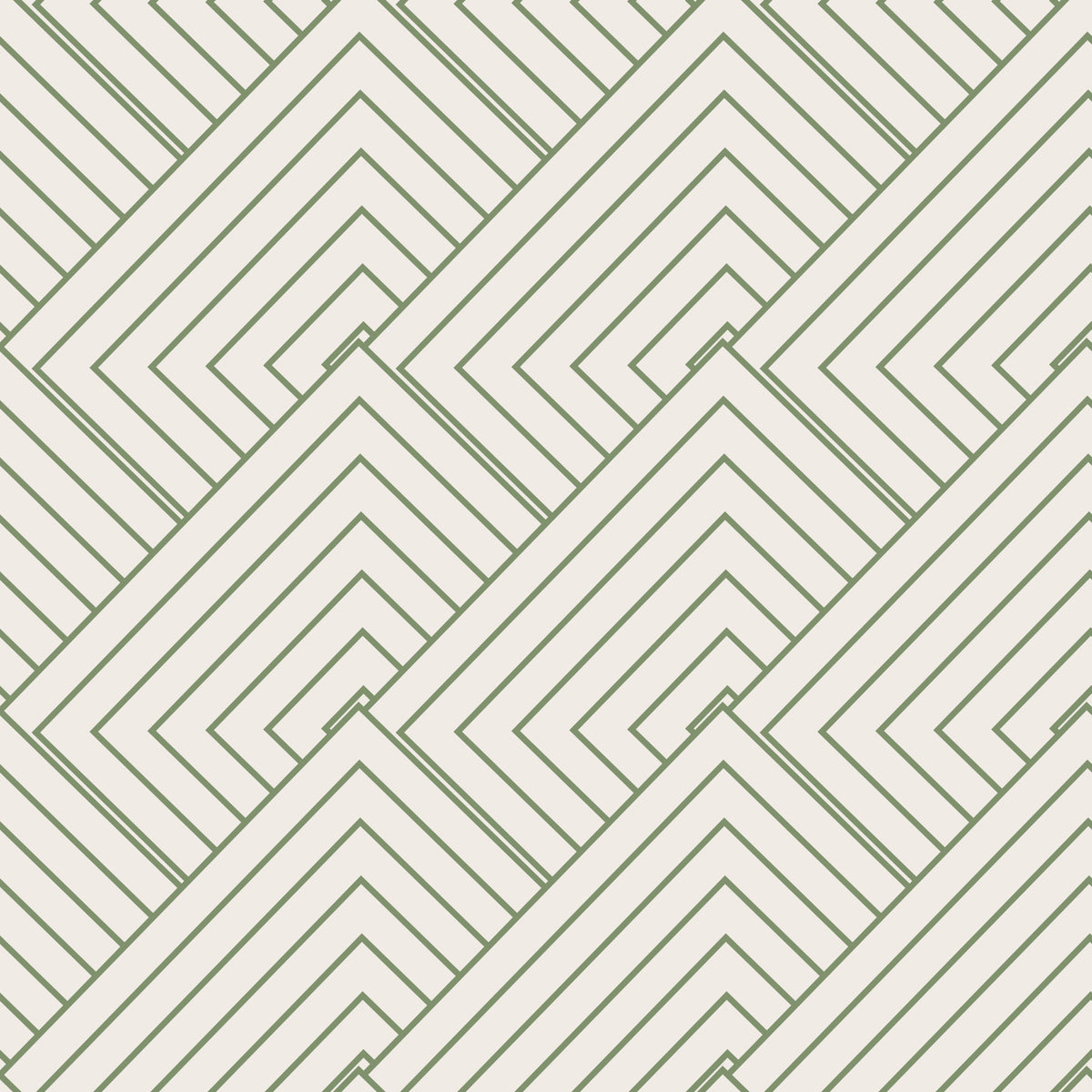 Papier peint géométrique olive in your room — zoomed