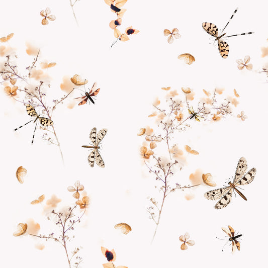 Dragonflies in Flowers Wallpaper‚Å†