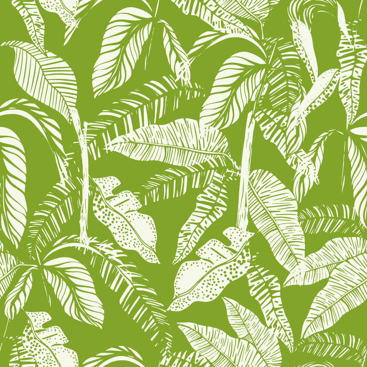 Green Tropics Wallpaper‚Å† in your room — zoomed