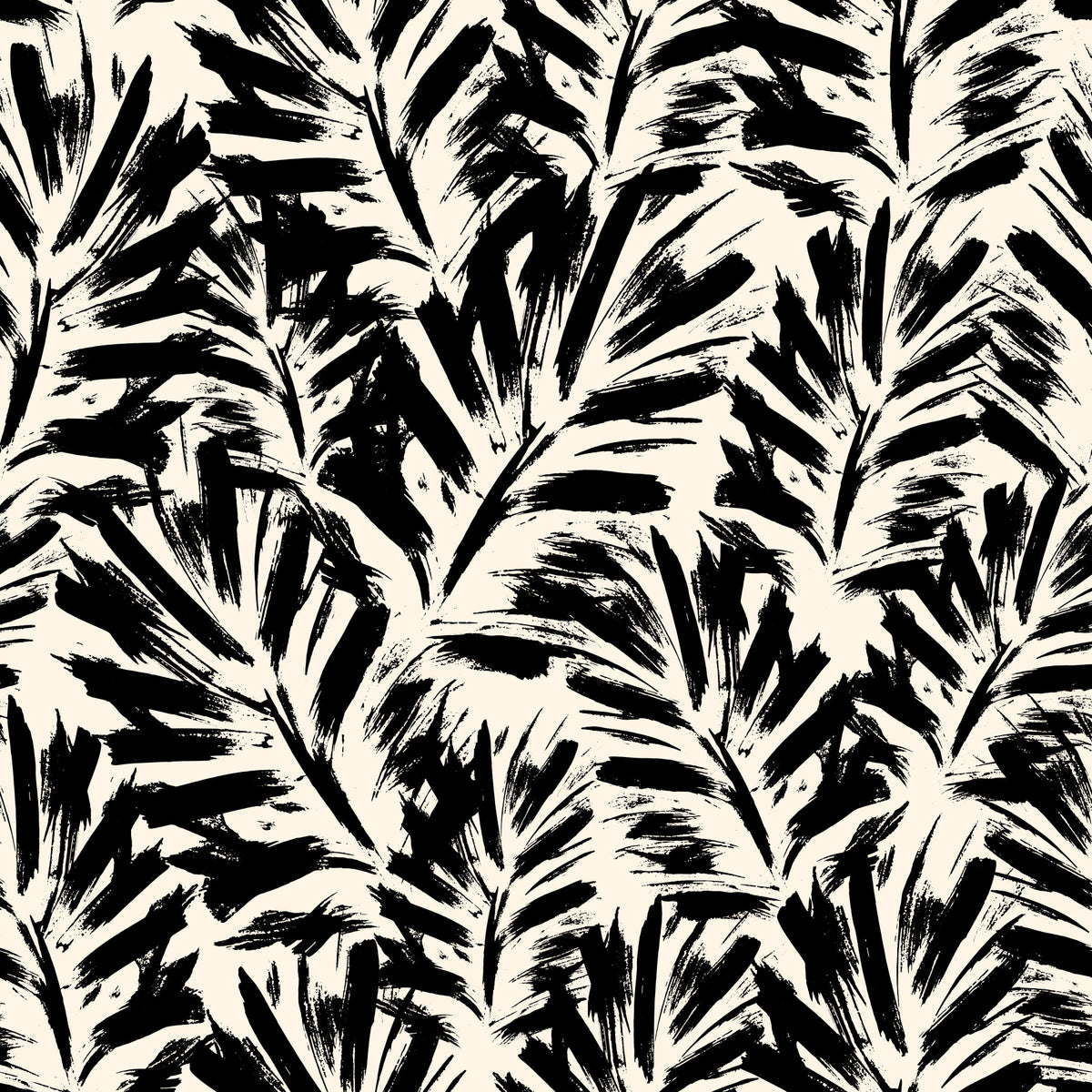 Hand Painted Leaves Wallpaper⁠ in your room — zoomed