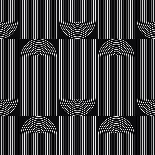 Papier peint à contours géométriques