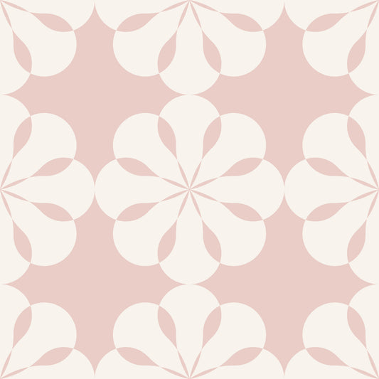 Geometric Flower Cutouts Wallpaper⁠