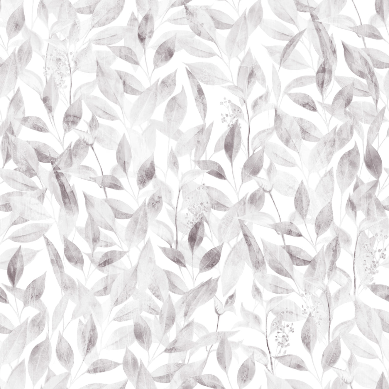 Papier peint feuillage brumeux