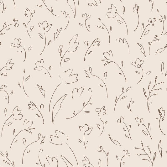 Flower Sketches Wallpaper⁠