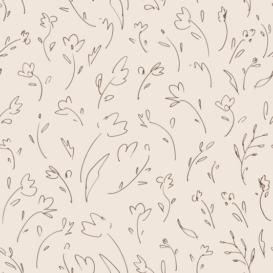 Flower Sketches Wallpaper⁠