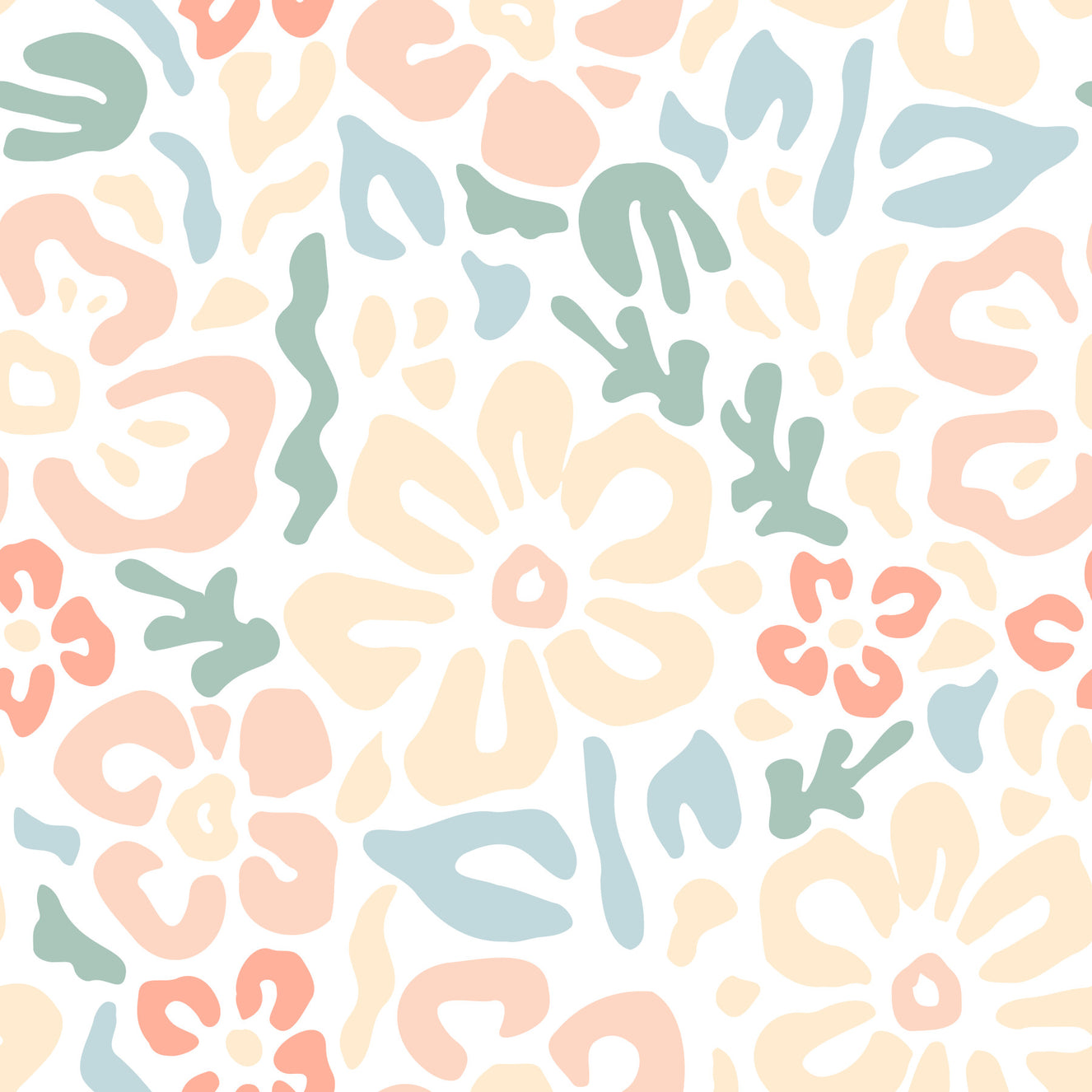 Papier peint fleurs d'été mignon