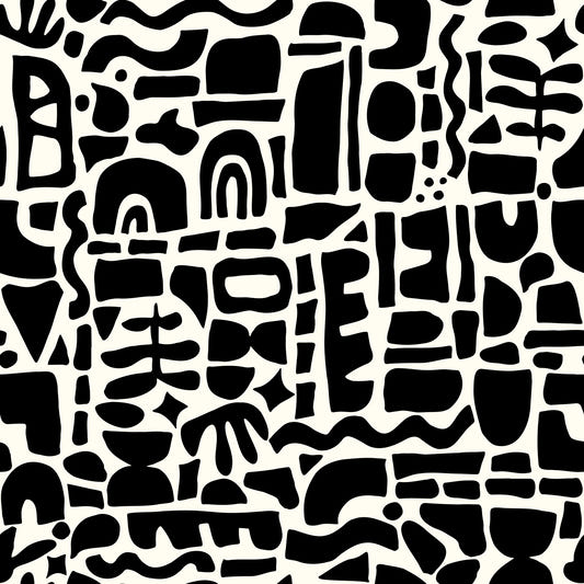 Papier peint à formes découpées⁠