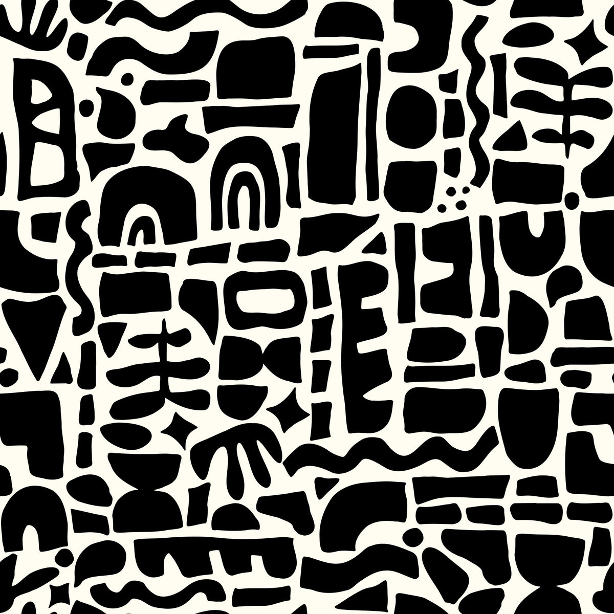 Cut-out Shapes Wallpaper⁠ in your room — zoomed