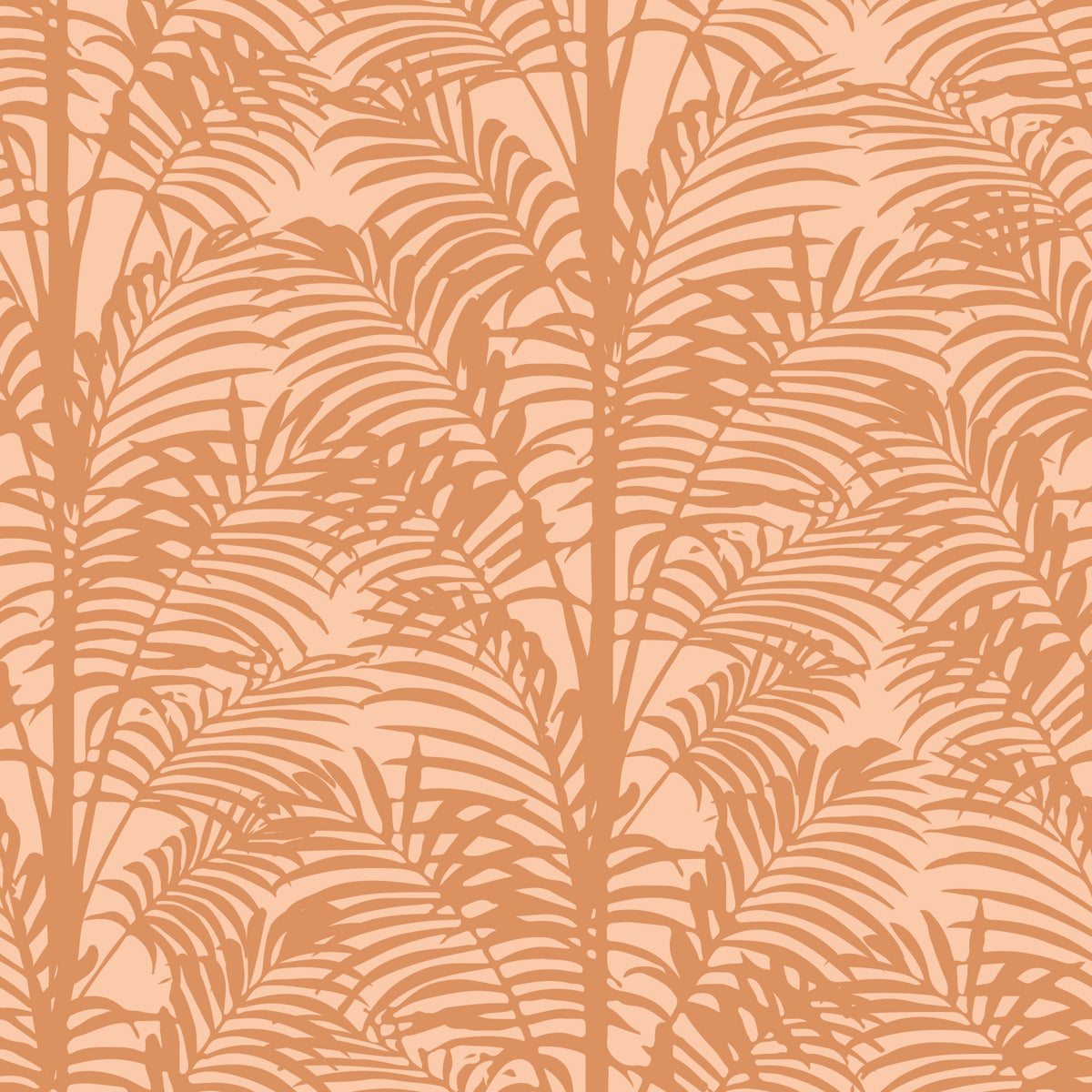 Orange Palm Shapes Wallpaper⁠
