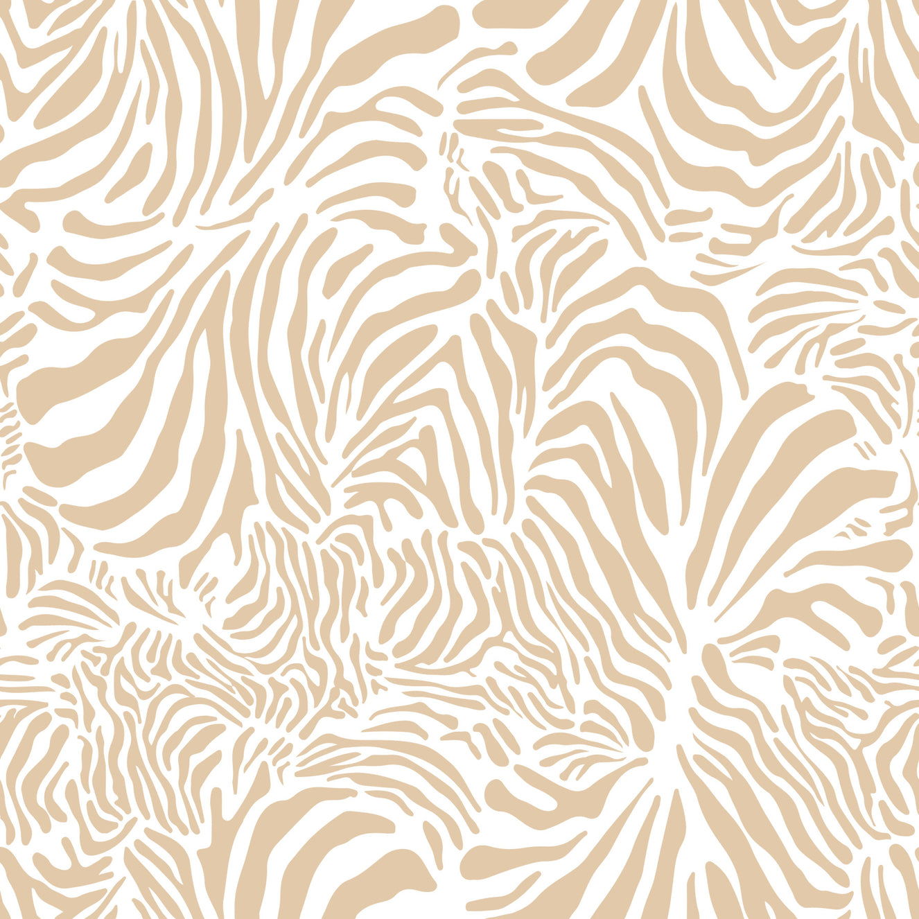 Papier peint zèbre crémeux