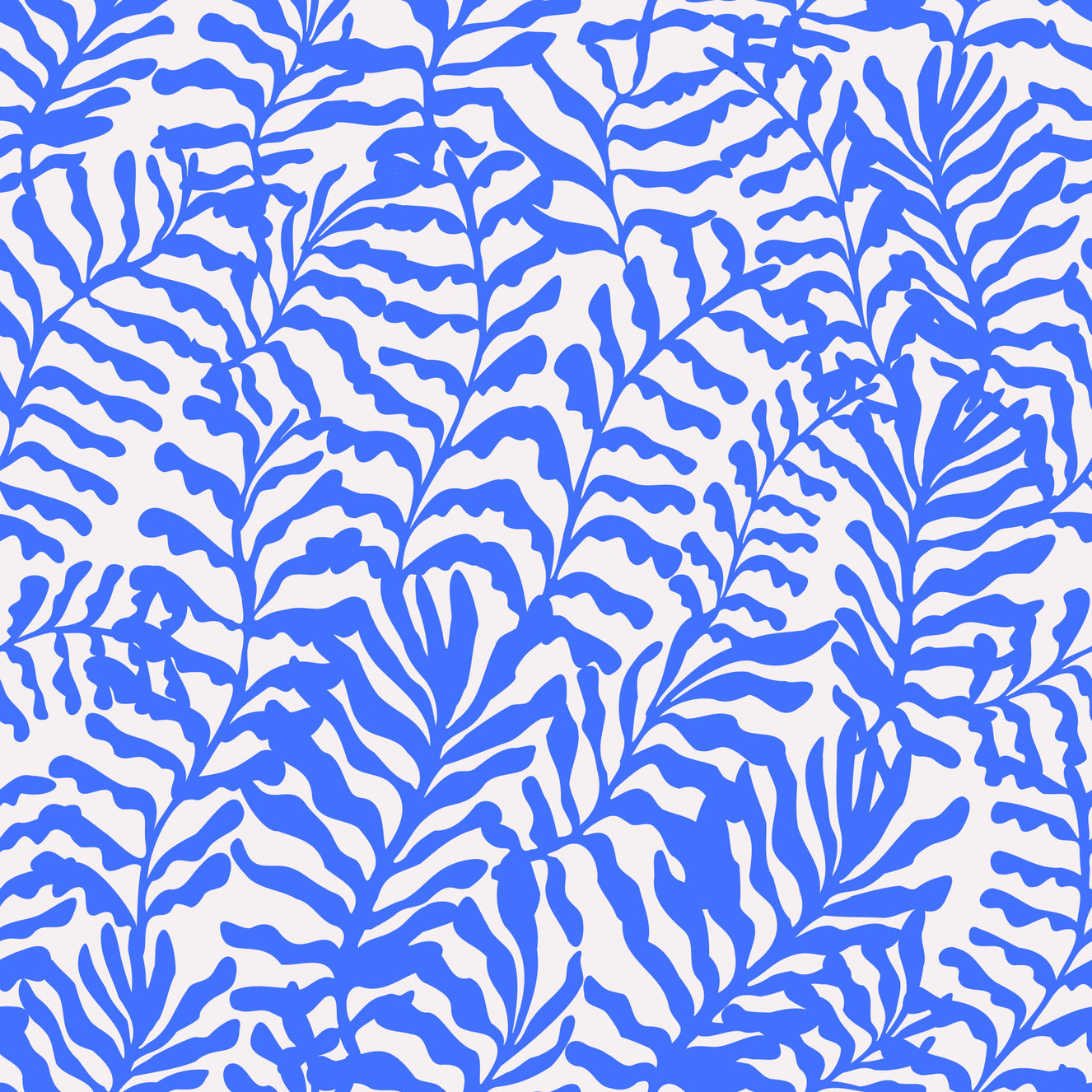 Papier peint Feuilles Bleues Matisse