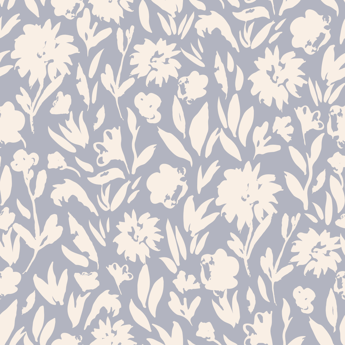 Papier peint fleurs peintes lumineuses