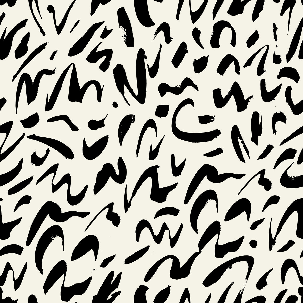 Papier peint Doodle au pinceau in your room — zoomed