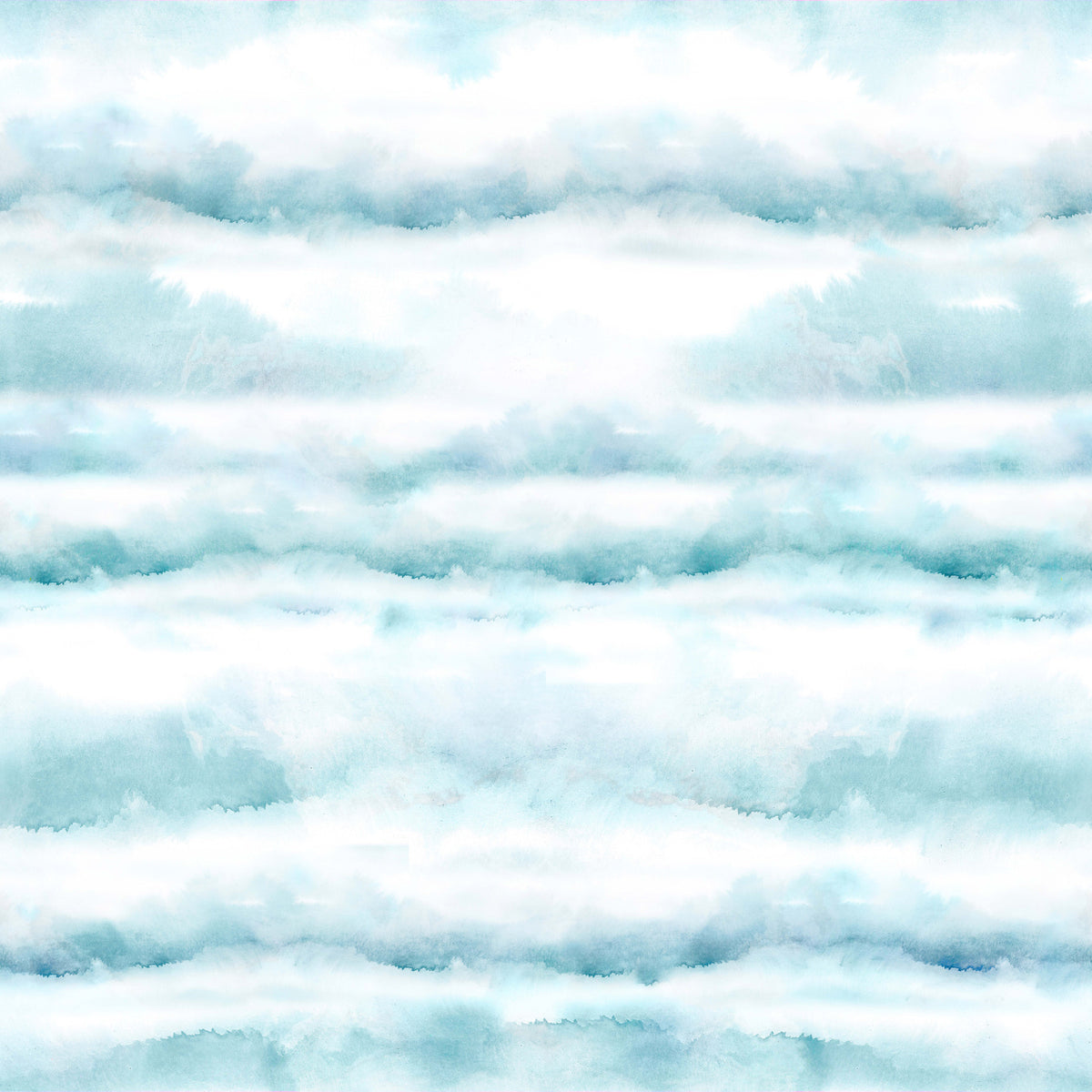 Blue Watercolor Clouds Wallpaper⁠ in your room