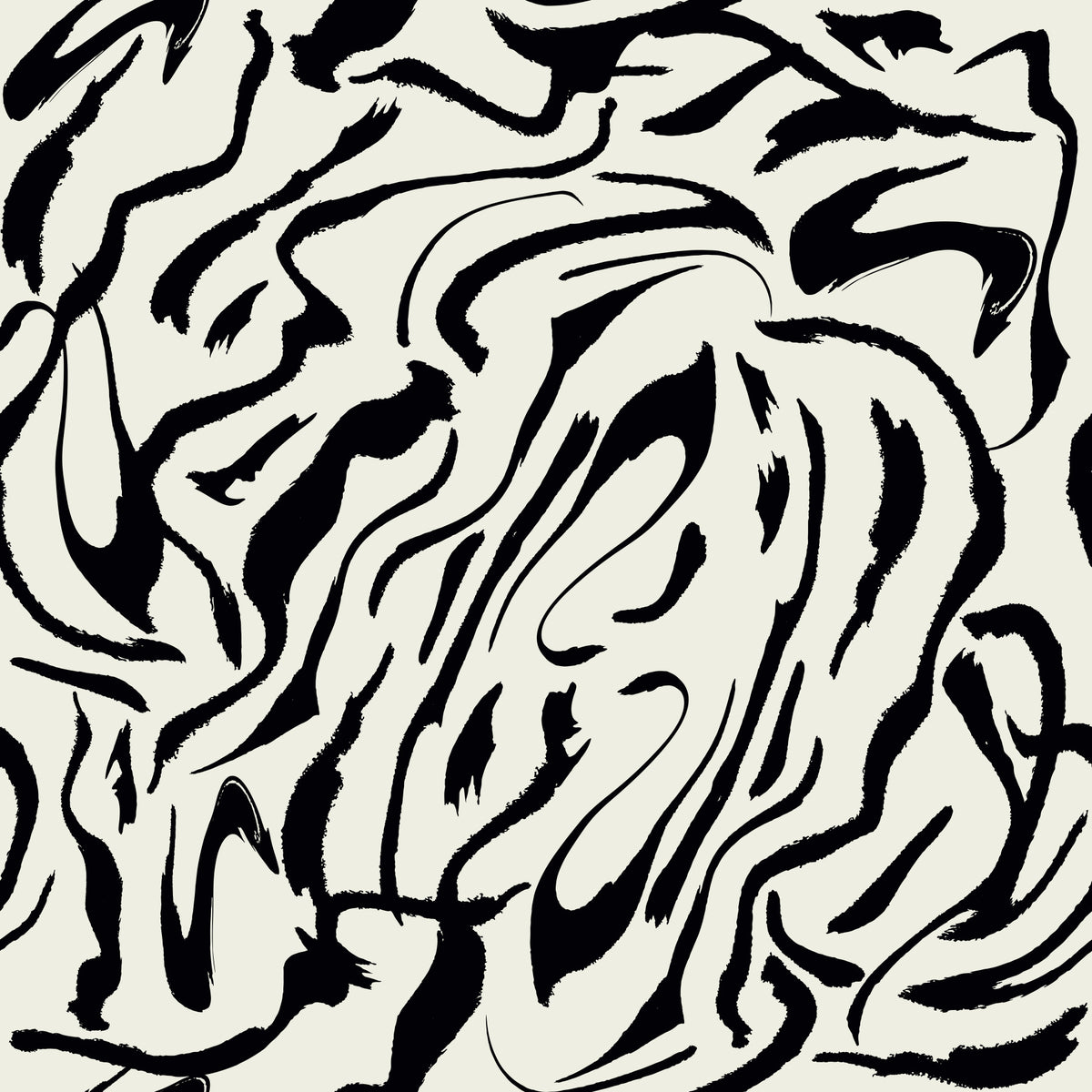 Painted Lines Wallpaper⁠ in your room — zoomed