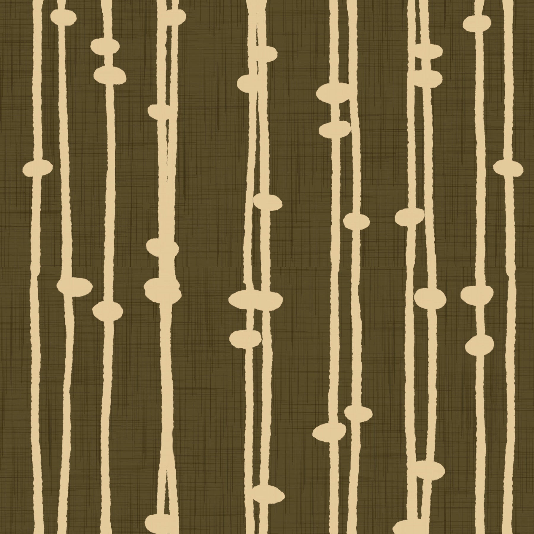 Boho Jewel Tone Stripes Retro Dark Olive Wallpaper⁠