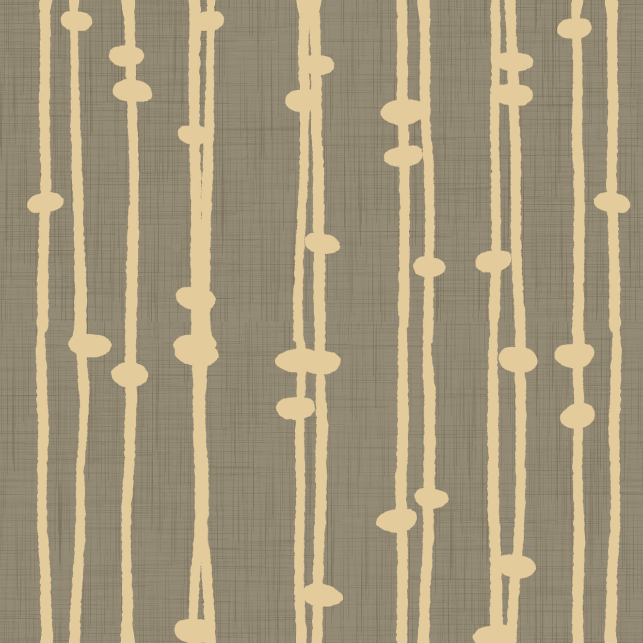 Boho Jewel Tone Stripes Retro Taupe Wallpaper⁠