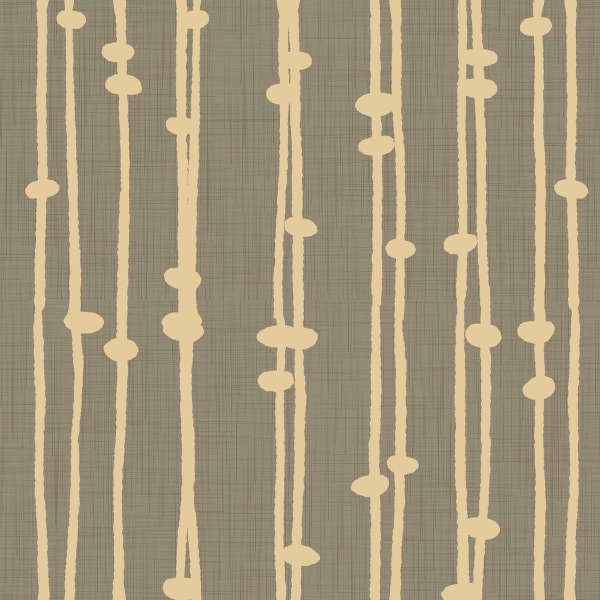 Papier peint rétro taupe à rayures tons bijoux bohèmes in your room — zoomed