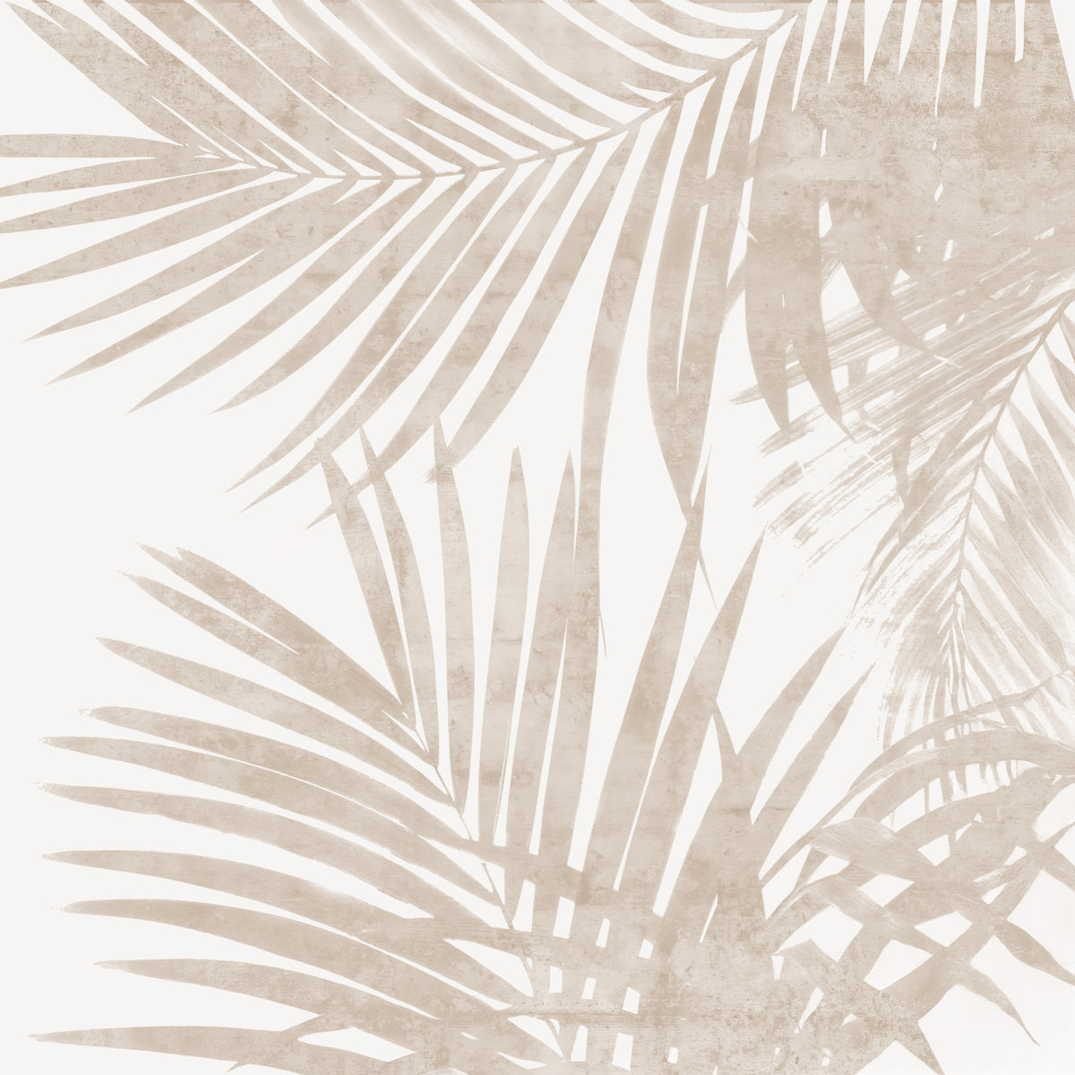 Beige Fashion Jungle Wall Mural in your room — zoomed