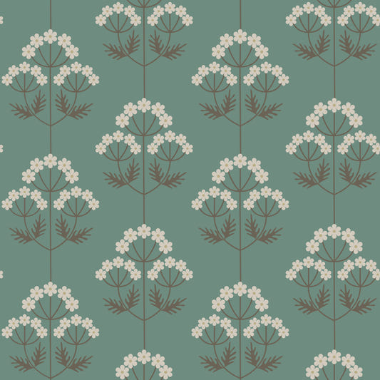 Retro Botanical Delight Wallpaper⁠