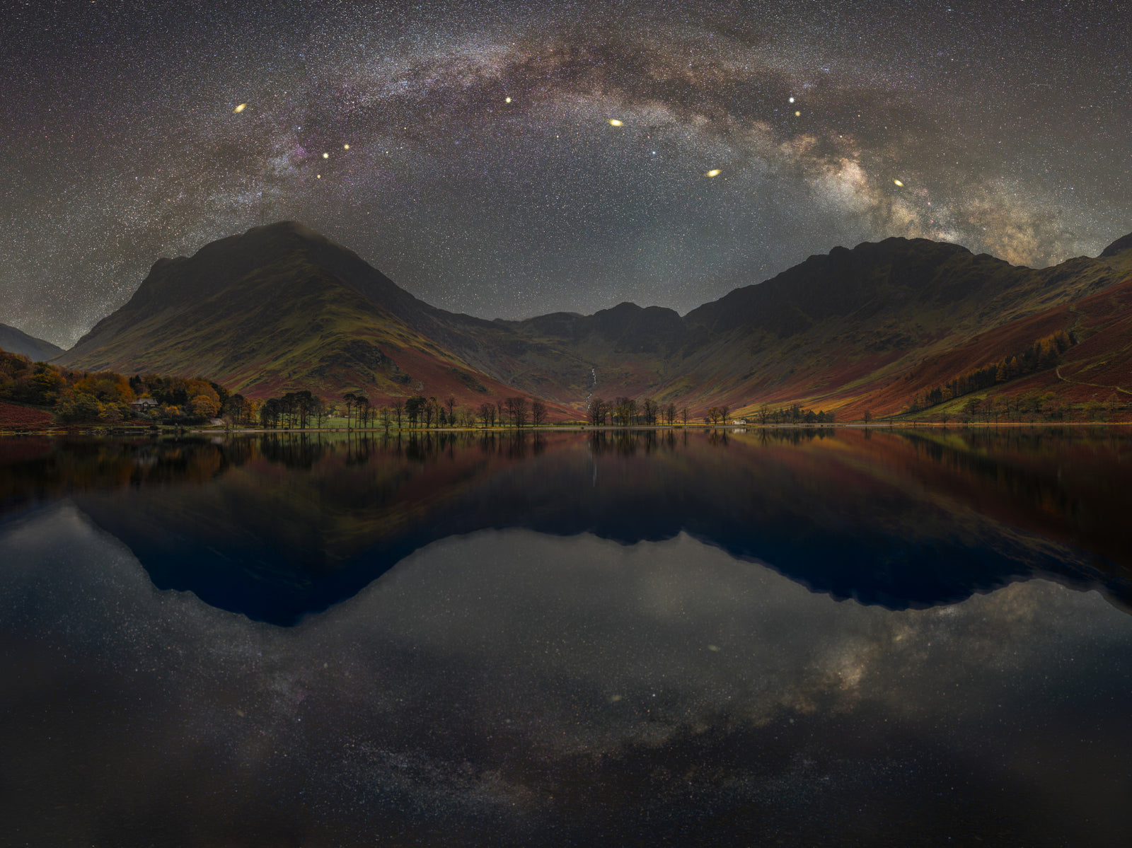 Milky Way Across Buttermere Wall Mural in your room