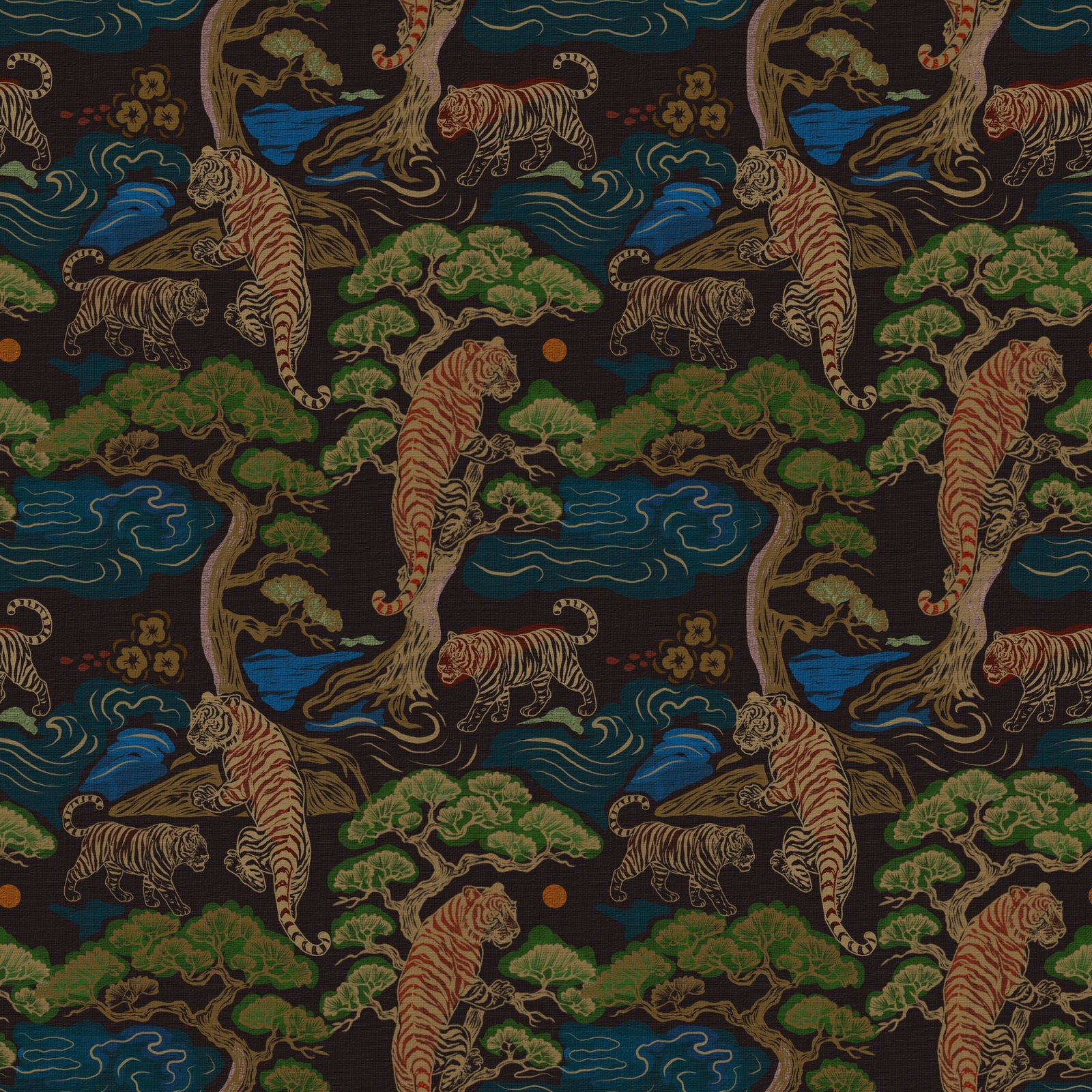 Papier peint Murmures du Bosquet du Tigre