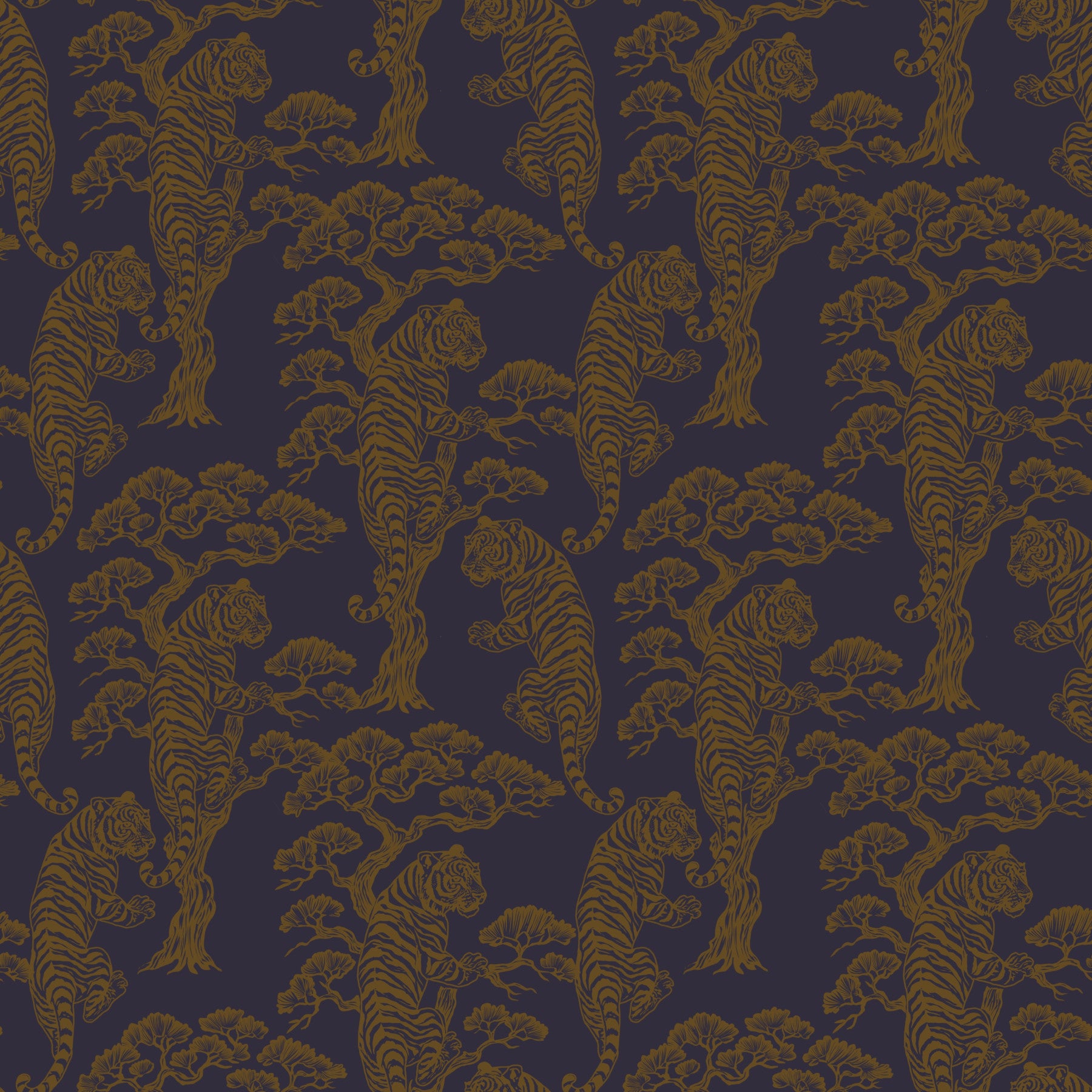 Papier peint Dynastie du Tigre in your room — zoomed