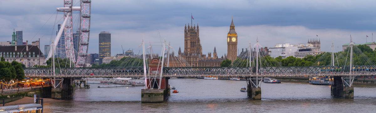 London Evening Glow Wall Mural in your room