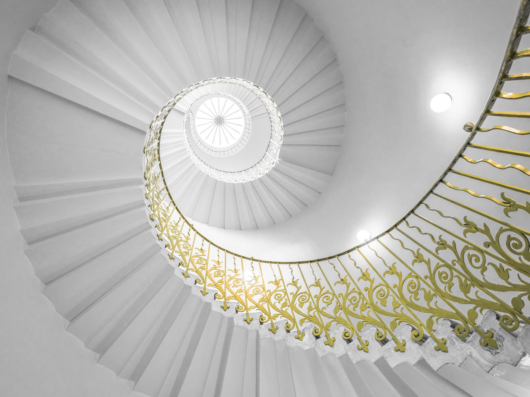 Luxury Spiral Stairs Wall Mural