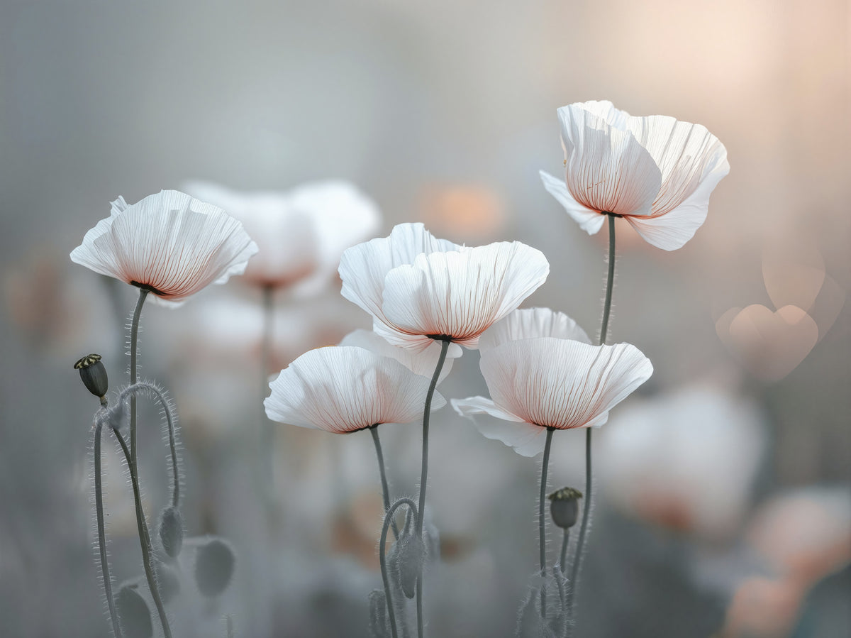 Poppy Dream Wall Mural in your room — zoomed